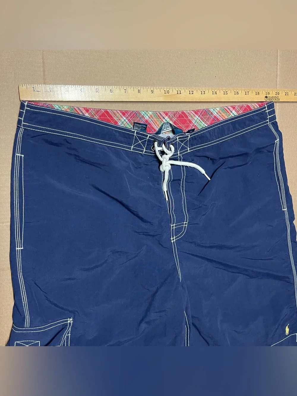 Polo Sport Ralph Lauren Swim Shorts Mens XL Blue Lined Quick Dry Beach Summer